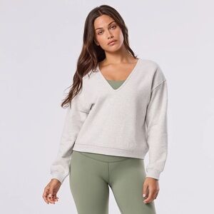 NWT Deep V-Neck Sweatshirt